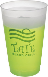 Promotional Stadium Cups: 24oz Frosted Flexible Cups